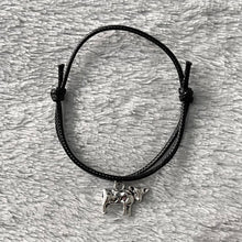 Load image into Gallery viewer, Black Cow Charm Bracelet