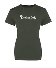 Load image into Gallery viewer, Khaki Country Girl T Shirt