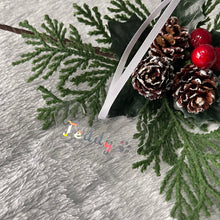 Load image into Gallery viewer, Personalised Pet Bone Christmas Decoration Silver Writing