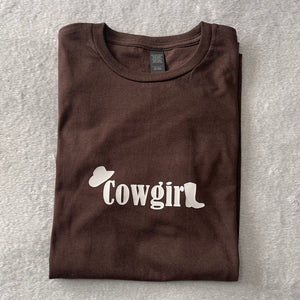 Brown Cowgirl T Shirt