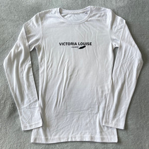 White Long Sleeve Signature T Shirt