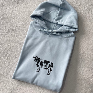 Baby Blue Cow Hoodie