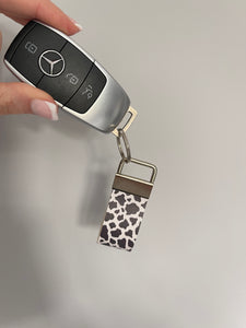 Cow Print Keyring