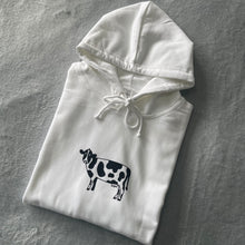 Load image into Gallery viewer, White Cow Hoodie