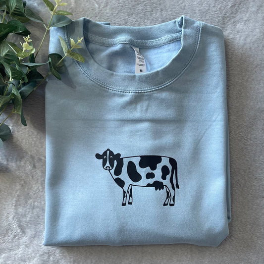 Baby Blue Cow Sweatshirt