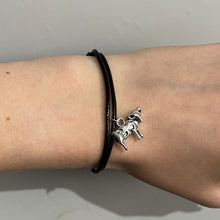 Load image into Gallery viewer, Black Cow Charm Bracelet