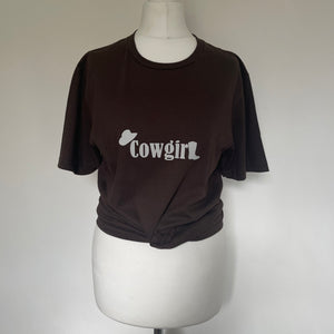 Brown Cowgirl T Shirt