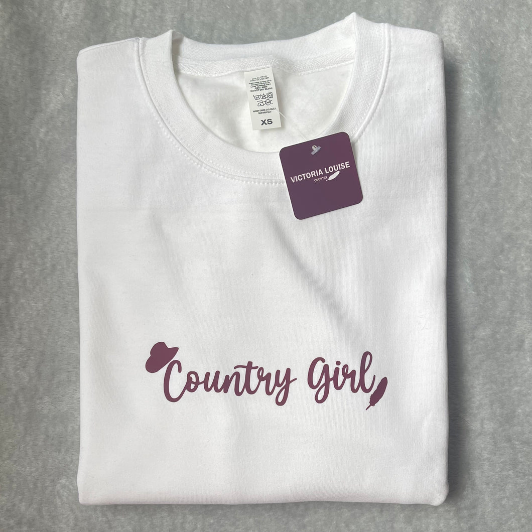 White Country Girl Sweatshirt