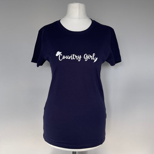 Navy Country Girl T Shirt