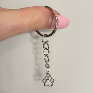 Paw Print Keyring