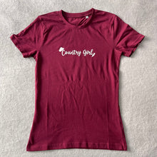 Load image into Gallery viewer, Burgundy Country Girl T Shirt