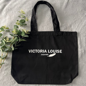 Black Signature Tote Bag