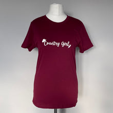 Load image into Gallery viewer, Burgundy Country Girl T Shirt