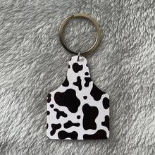 Load image into Gallery viewer, Cow Ear Tag Keyring