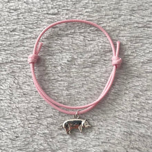 Load image into Gallery viewer, Pink Pig Charm Bracelet