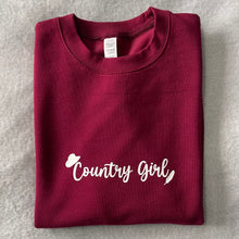 Load image into Gallery viewer, Burgundy Country Girl Sweatshirt