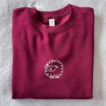 Load image into Gallery viewer, Burgundy Sheep Sweatshirt